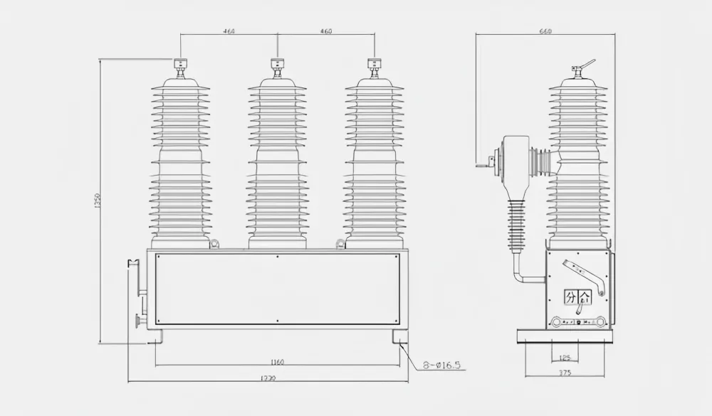 33KV Outdoor Circuit Breaker With Automatic Recloser