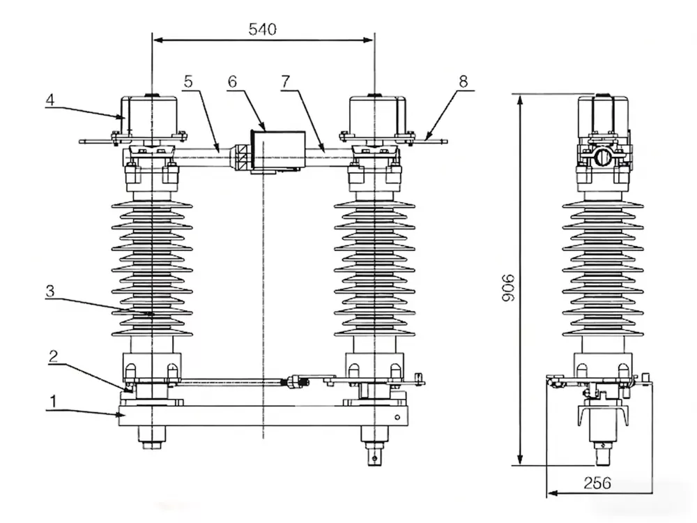 Outdoor High Voltage Disconnect Switch